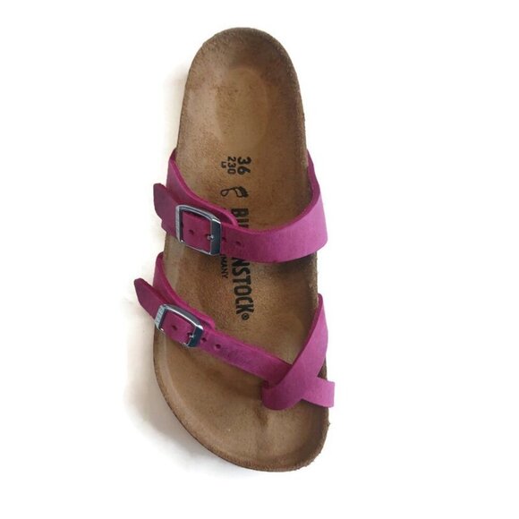 Birkenstock Mayari Oiled Leather Sandals EU 36 Womens 5 Festival Fuchsia Regular - Picture 3 of 11